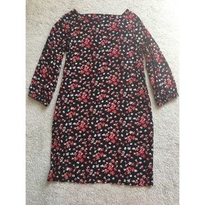 GAP Long Sleeve Floral Dress